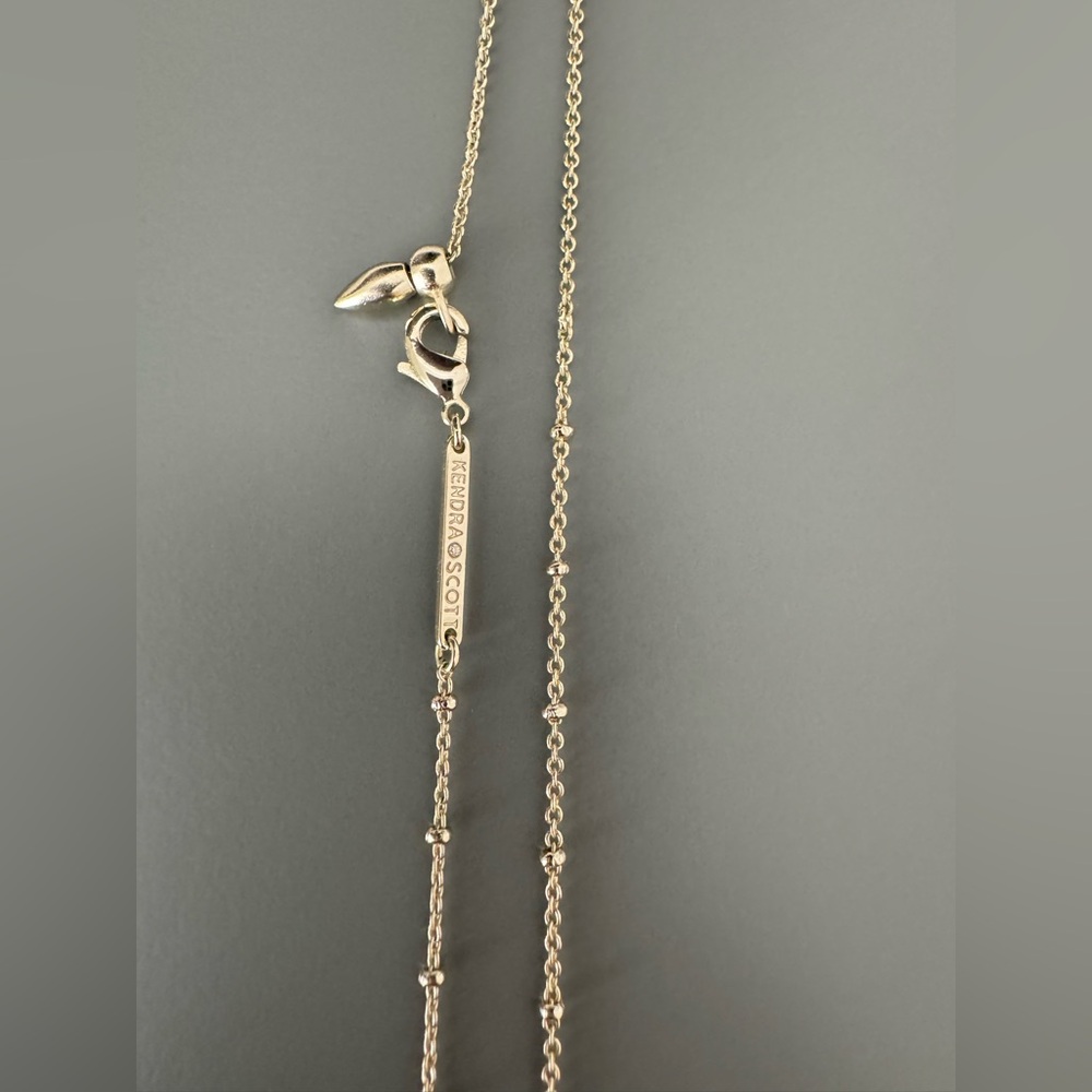Kendra Scott Jolie Pendant Necklace in Gold, Dichroic Glass - Picture 4 of 6